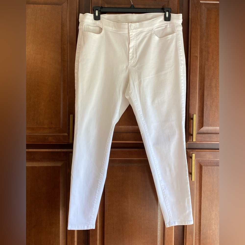 J. Jill White Jeggings with Smooth Texture